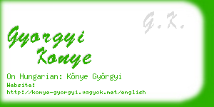gyorgyi konye business card