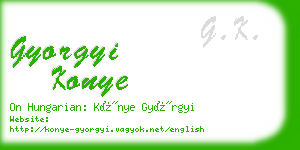 gyorgyi konye business card